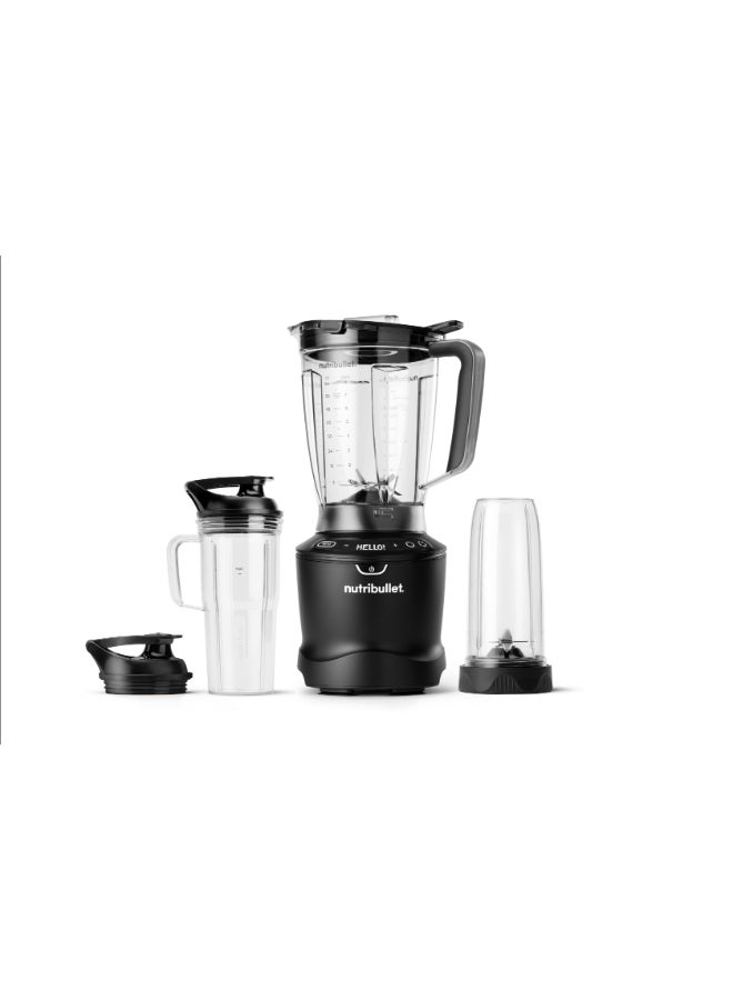 nutribullet SmartSense Blender, Power Base with 2 Blending Sizes, 5 Variable Speeds, Pulse And Smart Auto Cycle Technology, NBF-14, Black, 1 Year Warranty 1.8 L 1500 W NBF-14 Black - Image 1