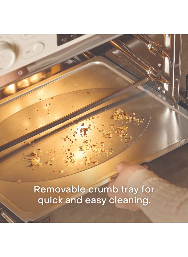 nutricook Air Fryer + Toaster Oven – 30L Stainless Steel Oven with Rotisserie, Steam-Infused Cooking, 12 Smart Programs, Dual Fan Speeds, 6 Heating Elements, Crystal-Clear Window, 2-Year Warranty 30 L 1700 W NC-AFTO330BG Beige - Image 5