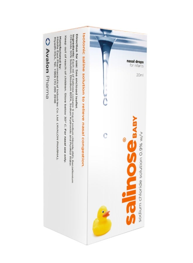 أفالون فارما سالينوز قطرة أنفية للرضع 20مل - Image 1