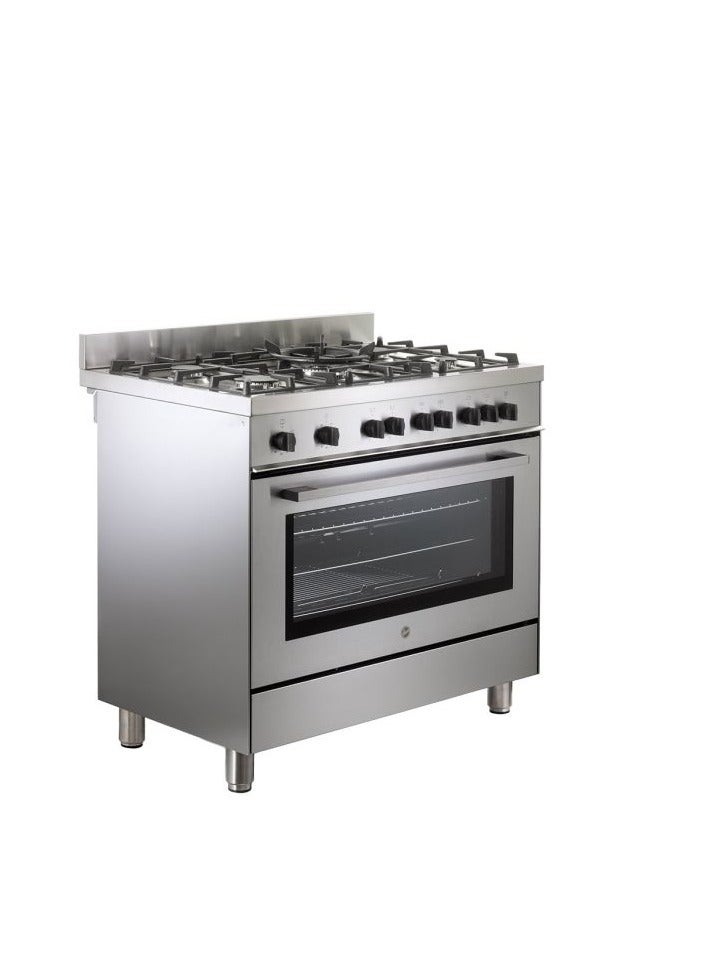 هوفر Cooker 90 x 60 - 5 Gas Burners Stainless HGG95LPGEEGY2 HGG95LPGEEGY2 silver - Image 2