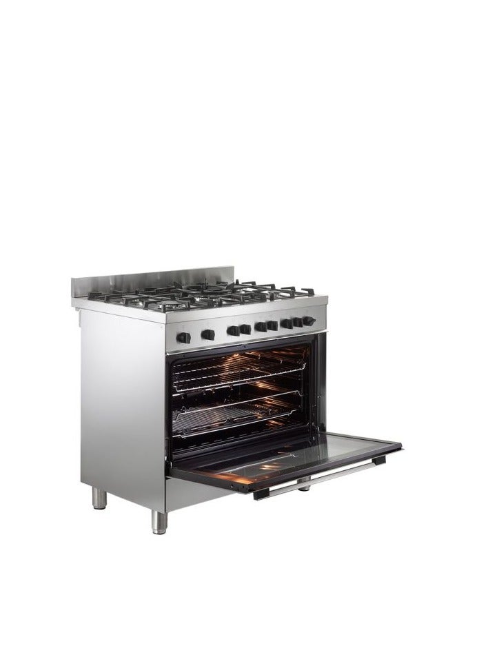 هوفر Cooker 90 x 60 - 5 Gas Burners Stainless HGG95LPGEEGY2 HGG95LPGEEGY2 silver - Image 4