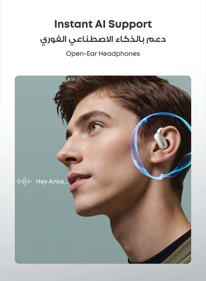 ساوند كور سماعات أذن مفتوحة AeroFit 2 AI Assistant من أنكر، تصميم مريح بدون ضغط، صوت جهير أغنى بمقدار 2x، سماعات أذن للترجمة الفورية، دقة عالية، 35 ساعة من وقت التشغيل، IP55 - Image 3