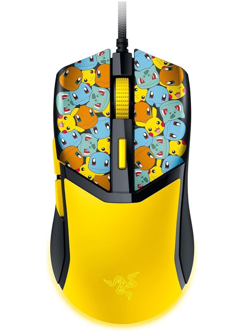 RAZER Cobra Wired Gaming Mouse: 58g Lightweight - Gen-3 Optical Switches - Chroma RGB Lighting - Precise 8500 DPI Optical Sensor - 100% PTFE Mouse Feet - Speedflex Cable - Pokémon Edition - Image 1