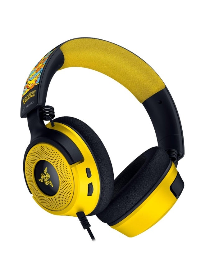 RAZER Kraken V4 X Wired Gaming Headset: 40 mm Drivers - Cardioid Mic - Memory Foam Cushions - Chroma RGB Lighting - Type C & Type A Cable - for PC, Mac, PS5, Nintendo Switch - Pokémon Edition - Image 3