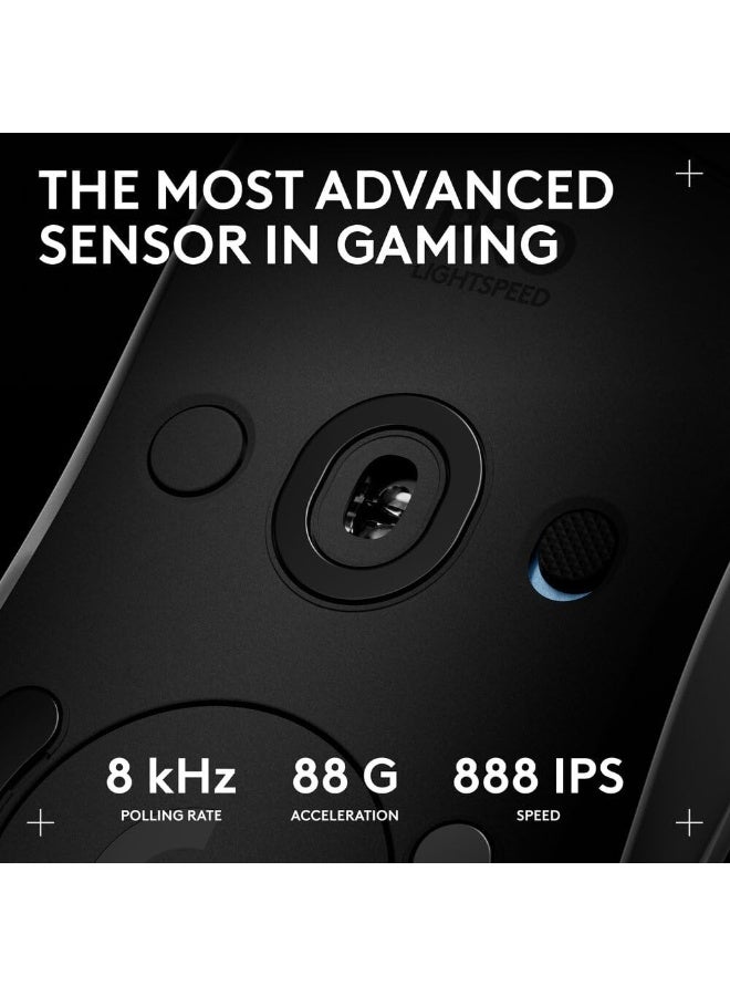 Logitech G Pro 2 Lightspeed Wireless Gaming Mouse, Up to 4 Customizable and Switchable Magnetic Side Buttons, USB-C Charging, Sensor 32k dpi for PC/Mac. - Image 3