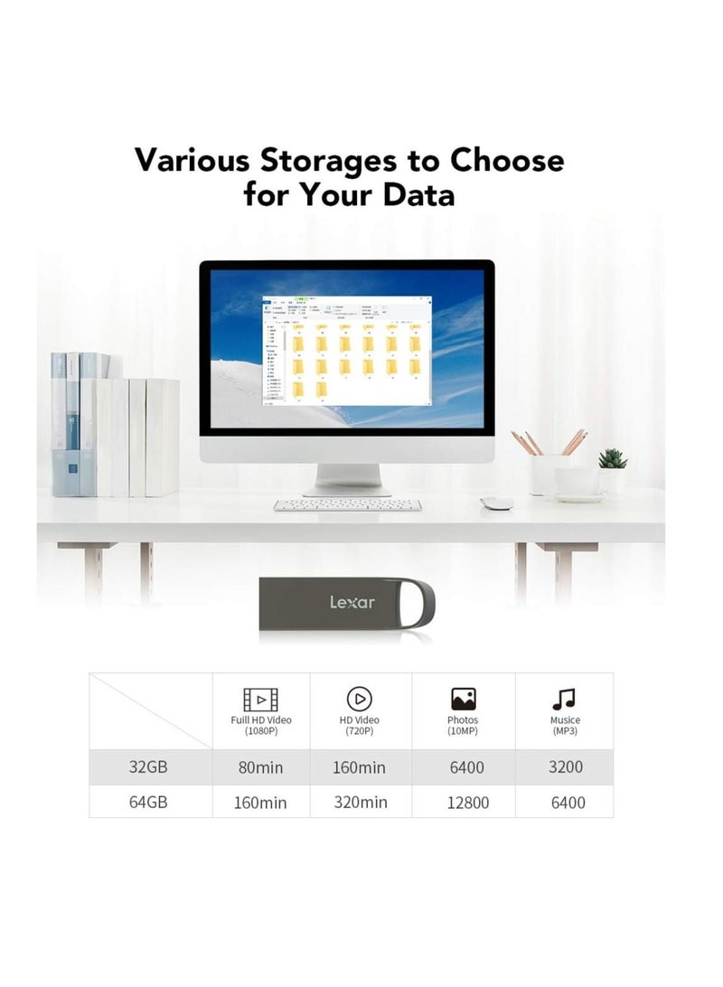 Lexar (Lexar E21 8GB USB 2.0 Flash Drive, Mini USB Stick) X3 8 GB - Image 4