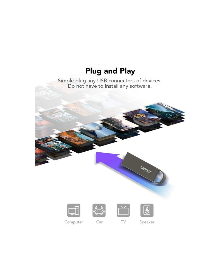 Lexar (Lexar E21 32GB USB 2.0 Flash Drive, Mini USB Stick, 32 GB)X3 32 GB - Image 4