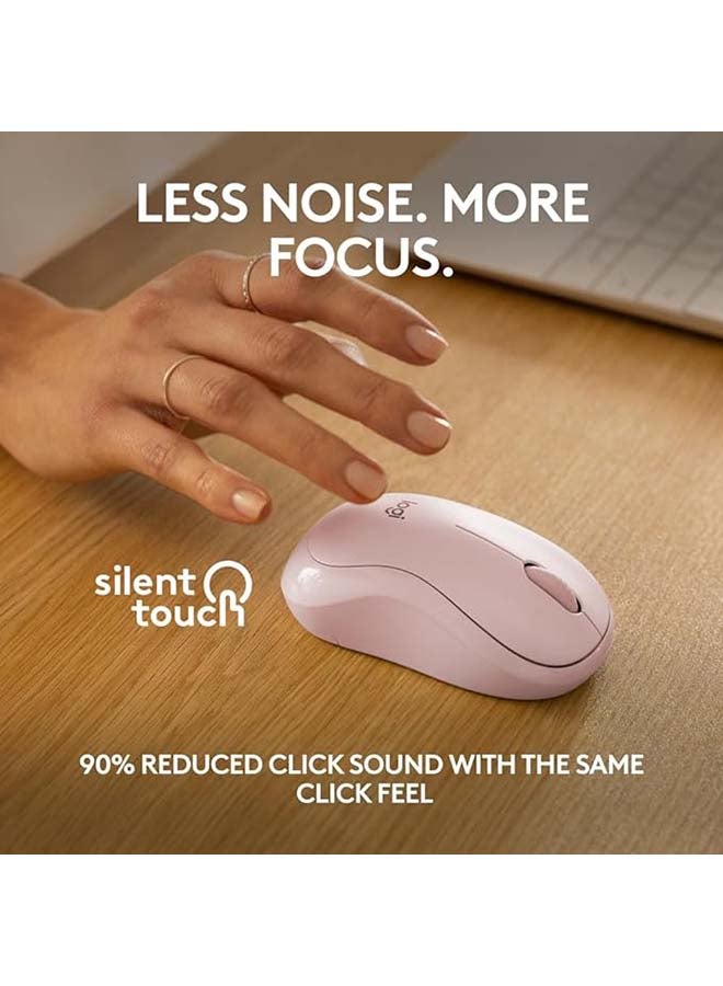 Logitech Renewed - M240 Silent Bluetooth Mouse Rose - Image 3