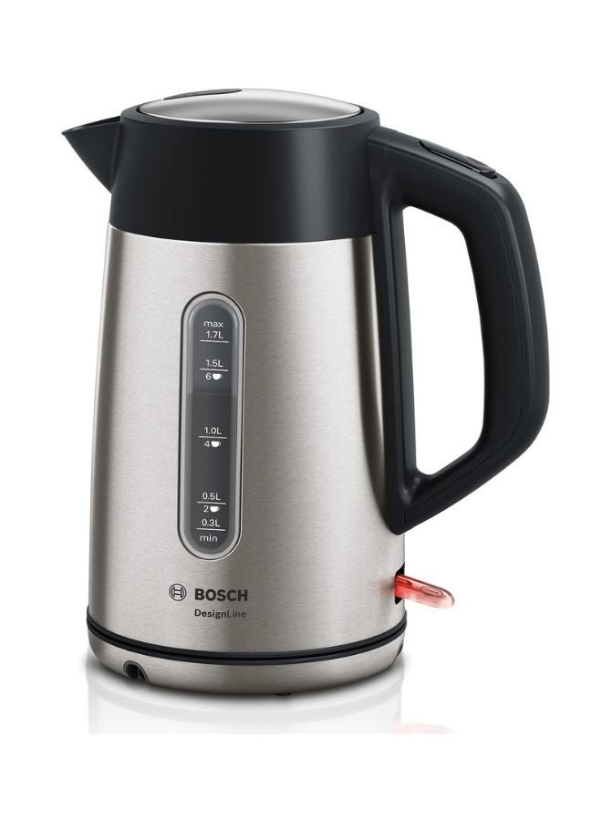 بوش 1.7L Kettle, 3kW Rapid Boil, Double-Wall Housing | Cool Touch Safety 1.7 L 3000 W TWK4P440GB Stainless Steel - Image 1