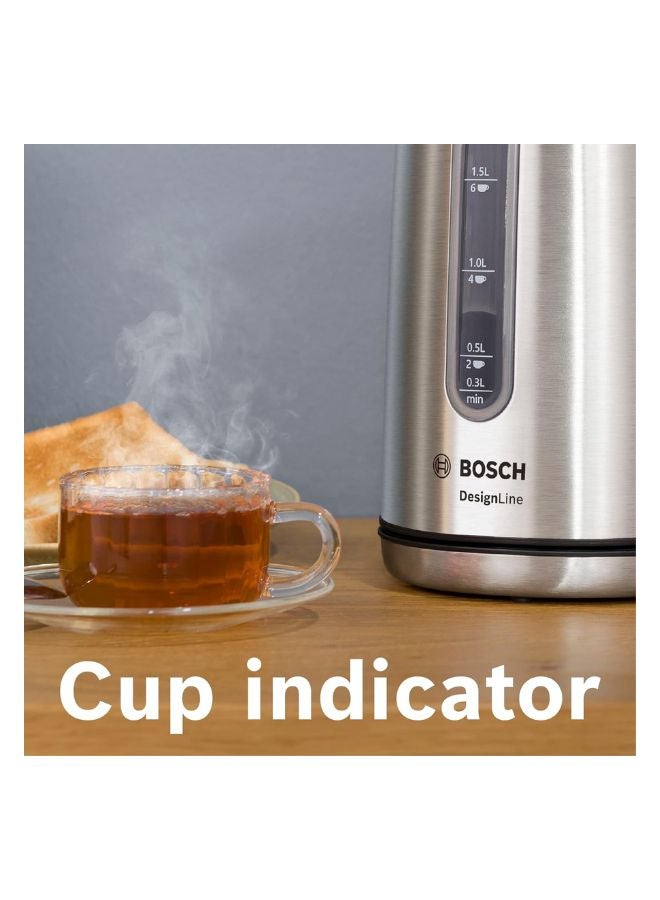 بوش 1.7L Kettle, 3kW Rapid Boil, Double-Wall Housing | Cool Touch Safety 1.7 L 3000 W TWK4P440GB Stainless Steel - Image 5