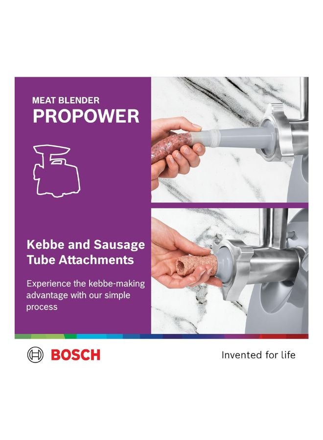 BOSCH ProPower Meat Mincer, 3kg/min Output | Fresh Mince, Fast & Easy 1800 W MFW66020GB Stainless Steel - Image 4