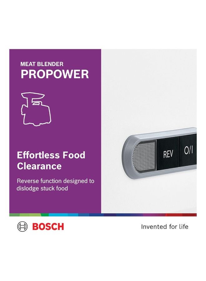 BOSCH ProPower Meat Mincer, 3kg/min Output | Fresh Mince, Fast & Easy 1800 W MFW66020GB Stainless Steel - Image 5