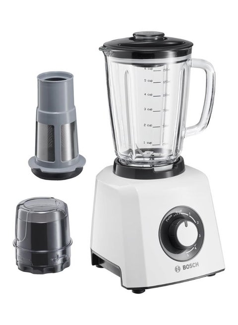 SilentMixx Blender, 1.5L Glass Jug | Powerful Blending, Quietly MMB33P5BGB Grey/White