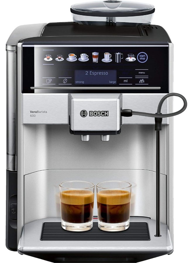 BOSCH VeroCup 600 Bean to Cup Coffee Machine | Barista Quality Coffee at Home 1.7 L 1500 W TIS65621GB Silver - Image 1