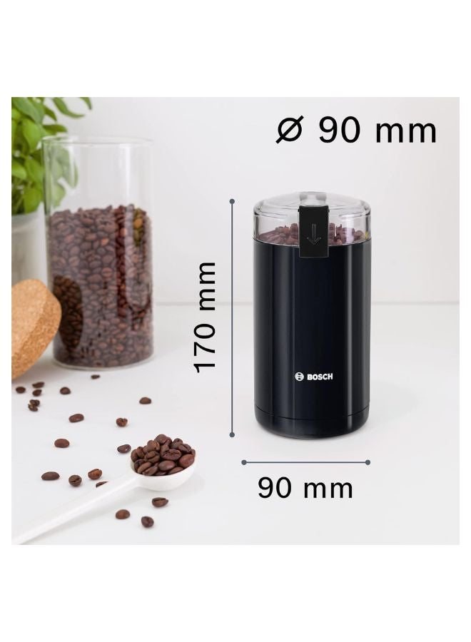 BOSCH Burr Coffee Grinder, 75g Capacity | Freshly Ground Flavour, Every Morning 180 W MKM6003NGB black - Image 2