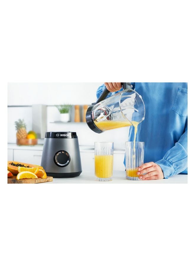 BOSCH VitaPower Blender, 1.5L Glass Jug, ToGo Bottle | High-Speed Perfection MMB6174SG silver - Image 5