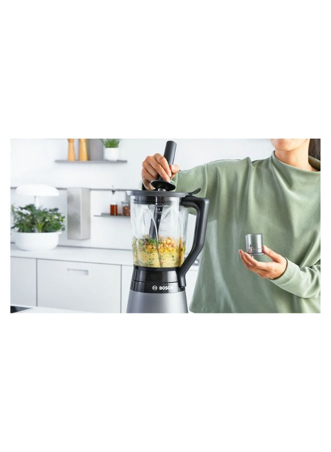 BOSCH VitaPower Blender, 1.5L Glass Jug, ToGo Bottle | High-Speed Perfection MMB6174SG silver - Image 4