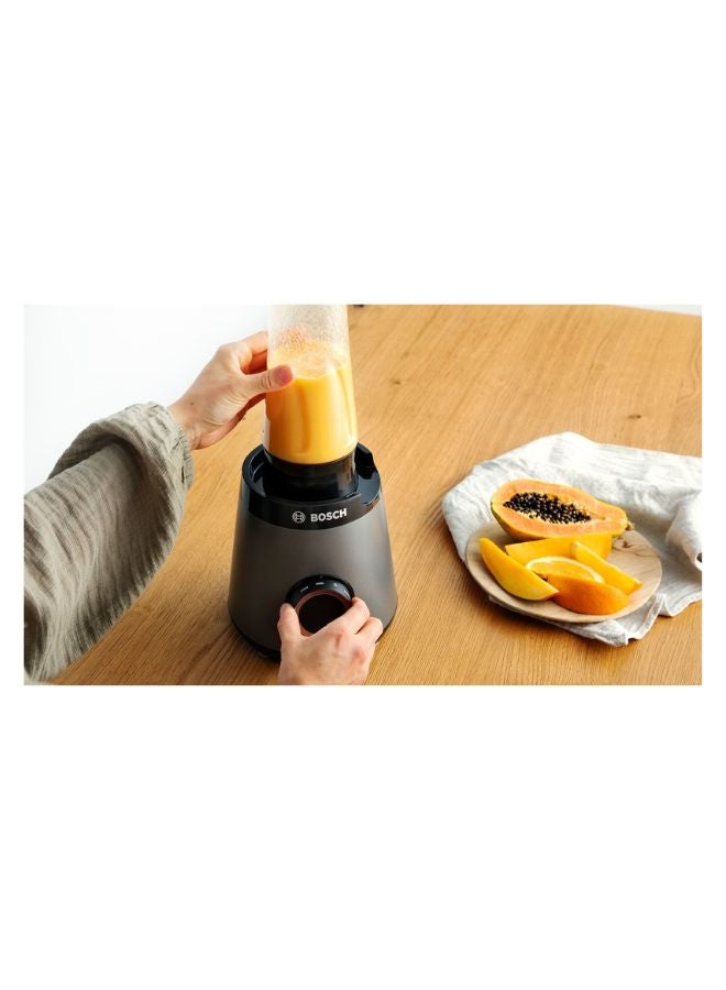 BOSCH VitaPower Blender, 1.5L Glass Jug, ToGo Bottle | High-Speed Perfection MMB6174SG silver - Image 3