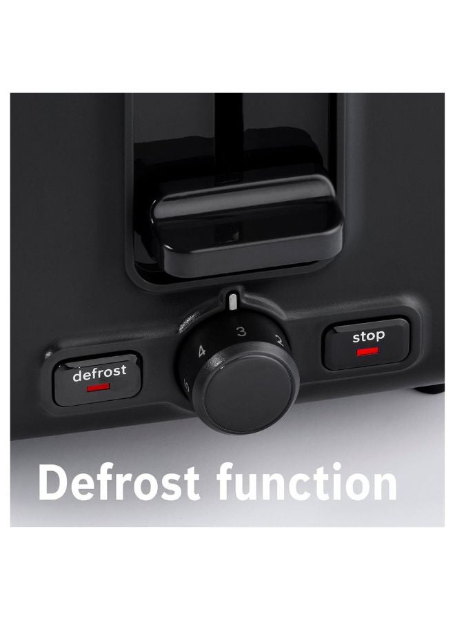 BOSCH 2-Slice Toaster, Integrated Warming Rack, Even Toasting | Perfect Toast, Every Time 970 W TAT3P420GB Silver/Black - Image 3