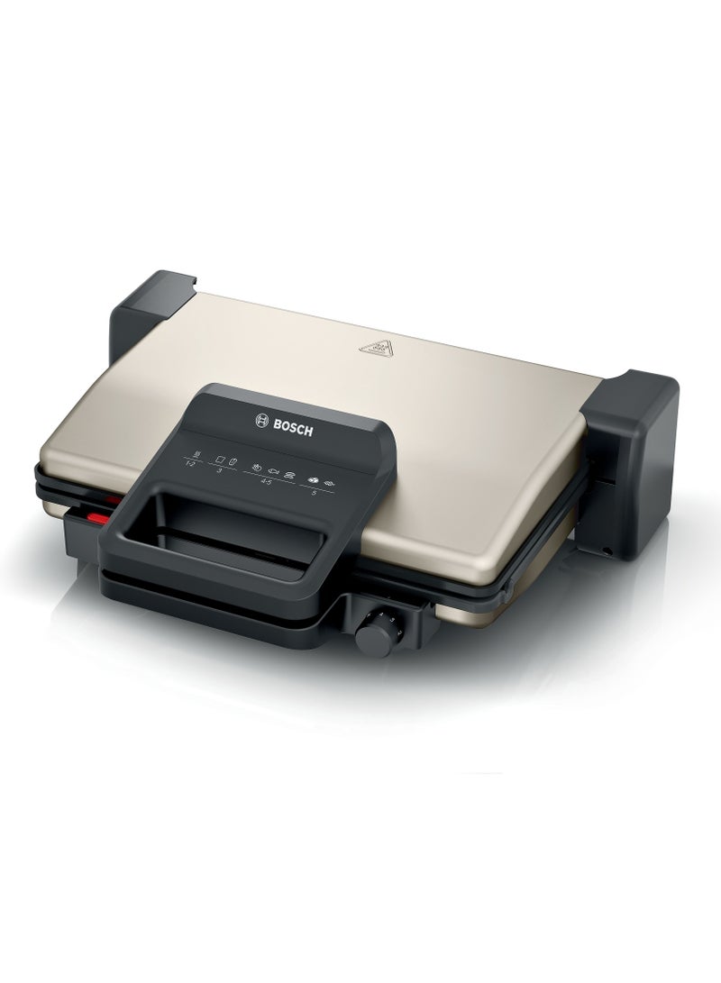 Contact Grill, Ceramic Non-Stick, Adjustable Thermostat 2000 W TCG3302GB Silver/Black