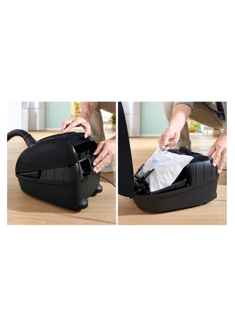 BOSCH 4.0 L, Bagged Cylinder Vacuum Cleaner, 850 W Powerful Suction + ProEco Design 850 W BGL38BA3GB black - Image 4