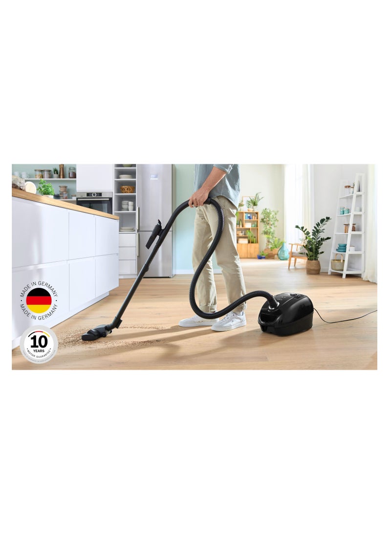 BOSCH 4.0 L, Bagged Cylinder Vacuum Cleaner, 850 W Powerful Suction + ProEco Design 850 W BGL38BA3GB black - Image 2