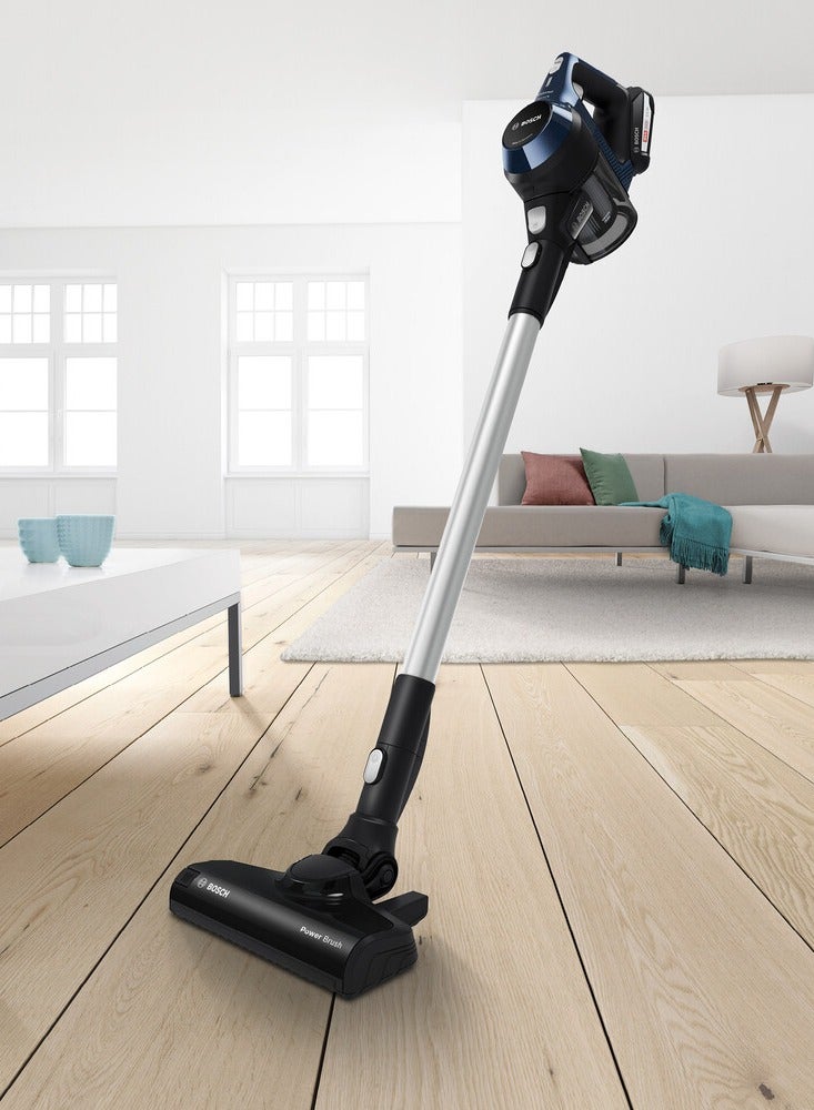 بوش 0.3 L, Cordless Stick Vacuum Cleaner, 30 Min Runtime + AllFloor Power Brush 200 W BBS611GB blue - Image 5