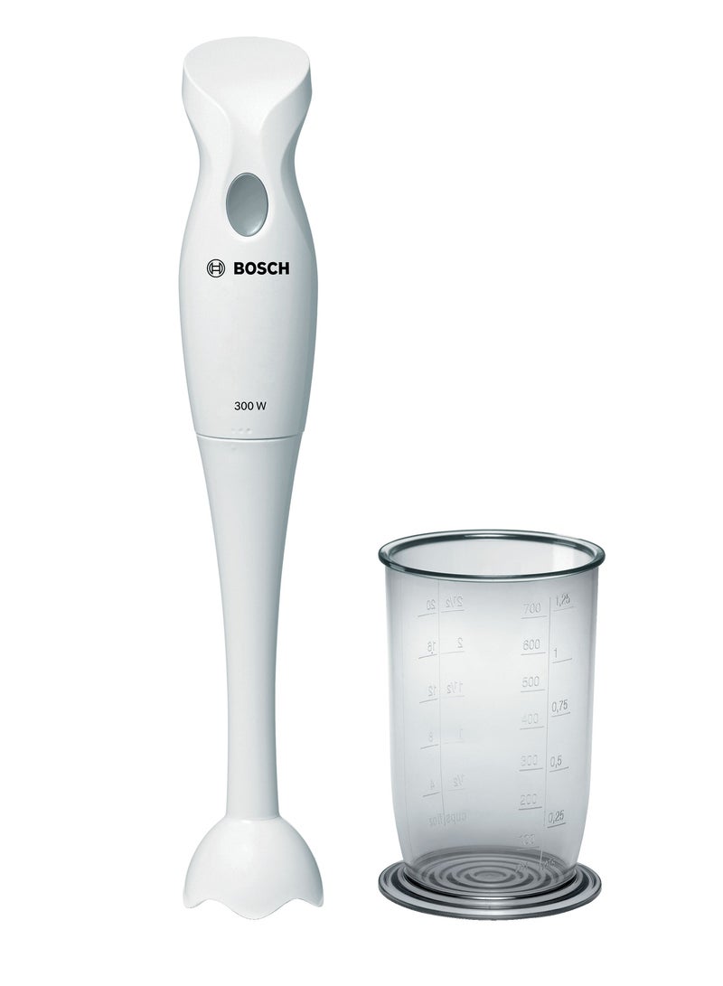 BOSCH Hand Blender, 2-Blade Stainless Steel, Anti-Splash, Simply Blend & Go! MSM6B150GB White - Image 1