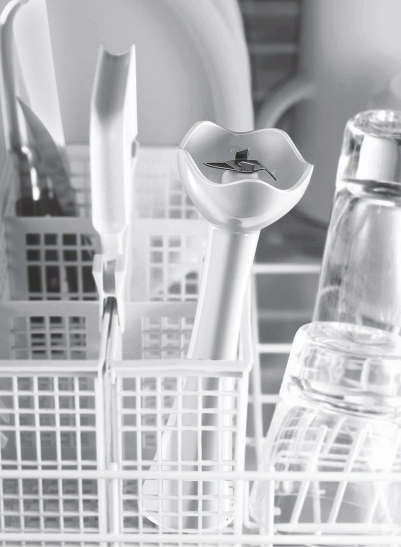 BOSCH Hand Blender, 2-Blade Stainless Steel, Anti-Splash, Simply Blend & Go! MSM6B150GB White - Image 2