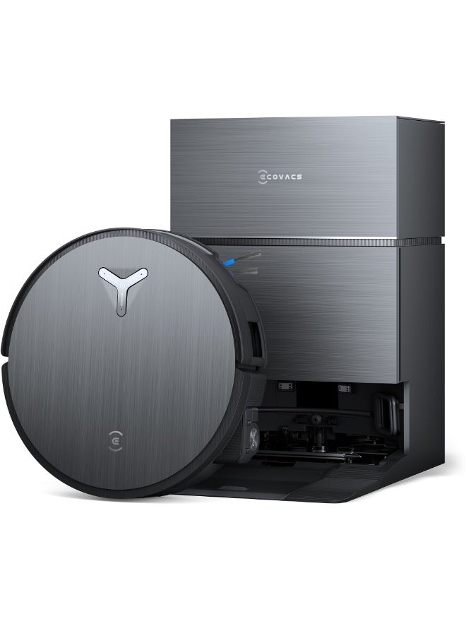 إيكوفاكس DEEBOT X11 PRO Robot Vacuum and Mop, Auto Refill & Drain Station, 75°C Hot Wash, PowerBoost 1000m² Coverage, 19500Pa Suction, AI Agent YIKO, Self-Cleaning for Carpets Pet Hair 2.5 L 110 W DEX99-11EO BLACK - Image 1