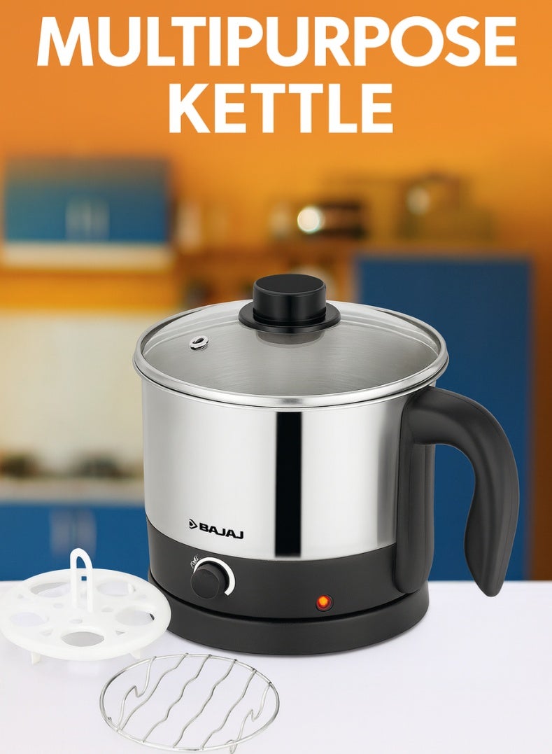 بجاج غلاية كهربائية متعددة الاستخدامات KTS 1.0 – غلاية متعددة الأغراض مع إيقاف تلقائي، هيكل من الفولاذ المقاوم للصدأ، حماية من السخونة الزائدة، سهلة التنظيف وقابلة للحمل للاستخدام في المنزل والمكتب - Image 2