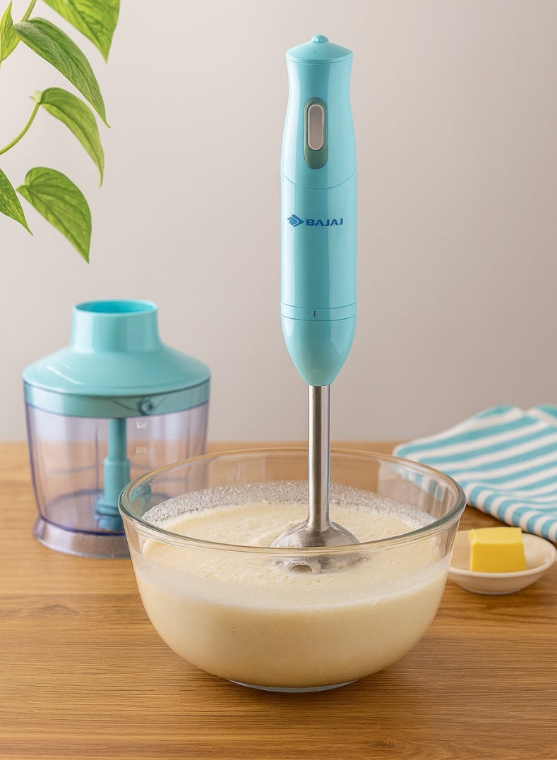 بجاج خلاط يدوي HB 22، محرك قوي 300 واط، شفرة من الفولاذ المقاوم للصدأ، مقبض سهل الإمساك، خلط متعدد الاستخدامات - Image 4