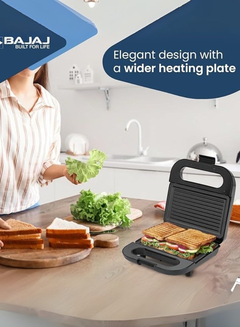 بجاج شواية ساندويتش SWX 6 بسعة شريحتين – لوحات مطلية غير لاصقة، قفل مشبك، تخزين عمودي مدمج، سهل التنظيف، جسم بارد الملمس - Image 5