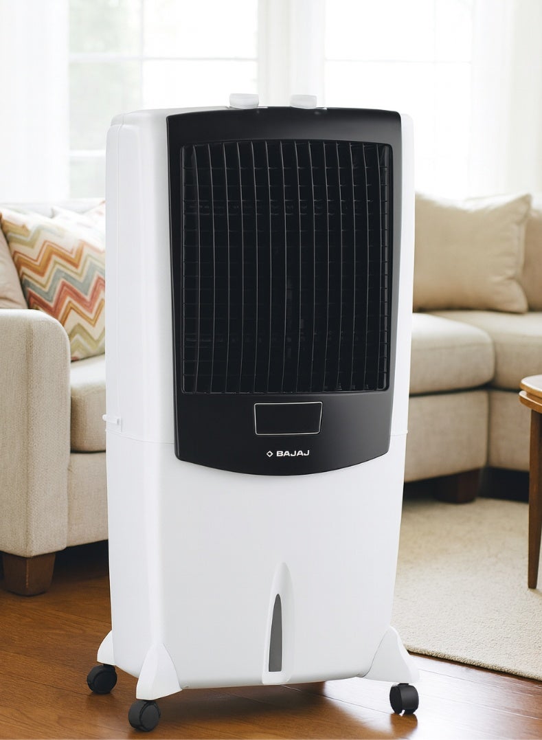 بجاج مبرد الهواء الصحراوي الشديد من سلسلة شيلد سعة 115 لتر - مبرد ثقيل مع توصيل هواء قوي، وسادات خلوية، وغرفة ثلج، متوافق مع العاكس، تبريد موفر للطاقة للمساحات الكبيرة، المتاجر والمساحات الخارجية - Image 2