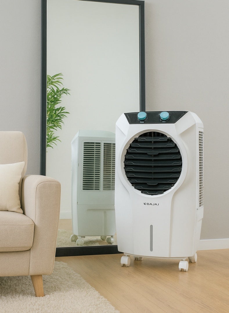 بجاج مبرد الهواء الشخصي من سلسلة شيلد غلانزا سعة 30 لتر - مبرد مدمج وأنيق مع وسائد خلوية، تقنية دفع هواء توربو، غرفة ثلج، متوافق مع العاكس، تبريد موفر للطاقة للغرف والمكاتب - Image 2