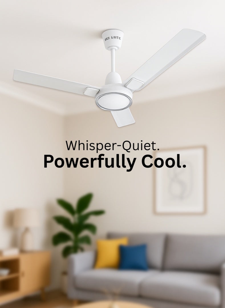 بجاج مروحة سقف من سلسلة إندور كريسنت 12S1 بكفاءة طاقة 1200 مم مع تشغيل صامت وشفرات متينة - Image 1