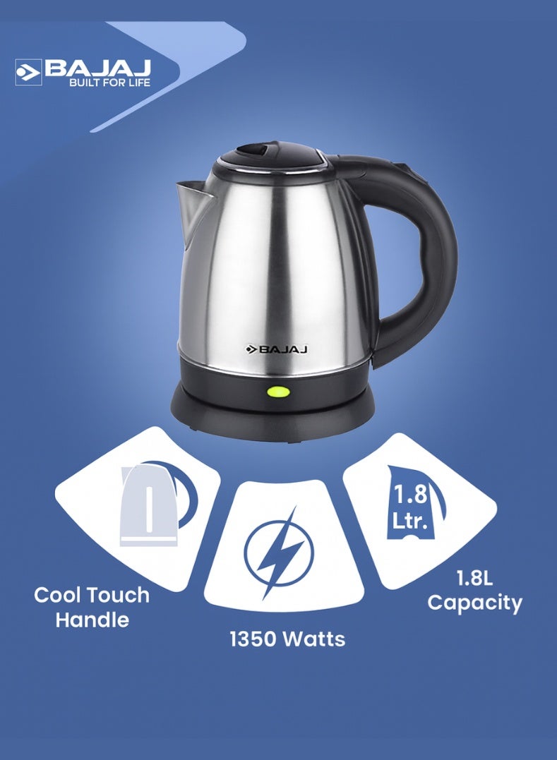 بجاج غلاية كهربائية KTX DLX – هيكل من الفولاذ المقاوم للصدأ، إيقاف تلقائي، حماية من السخونة الزائدة والغليان الجاف، تشغيل بدون سلك، غلاية مياه ومشروبات محمولة للاستخدام المنزلي والمكتبي - Image 4