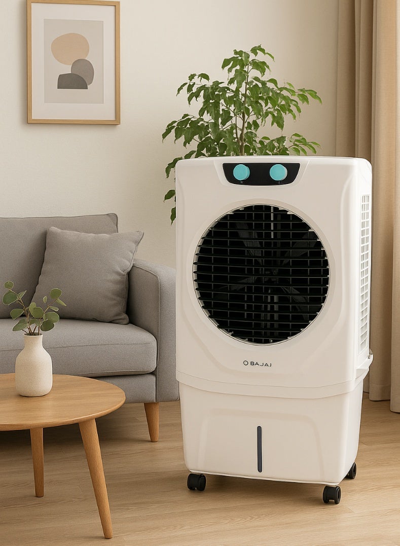 بجاج مبرد الهواء الشخصي شيلد سيريز تشيسل 50 لتر - مبرد قوي ومضغوط مع وسائد خلوية، رمي هواء توربو، غرفة ثلج، متوافق مع العاكس، تبريد موفر للطاقة للمنازل والمكاتب - Image 5