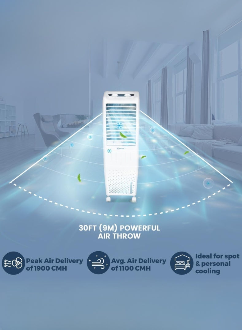 بجاج TMH 35 لتر مبرد هواء شخصي – مبرد مدمج وقوي مع وسائد خلوية، تدفق هواء عالي، غرفة ثلج، متوافق مع العاكس، تبريد موفر للطاقة للغرف والمكاتب - Image 4