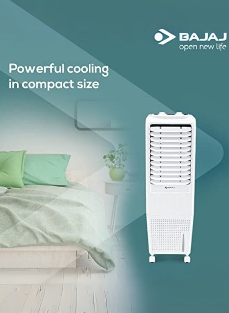 Bajaj TMH 20 Litres Personal Air Cooler – Compact & Portable Cooler with Honeycomb Pads, Powerful Air Throw, Ice Chamber, Inverter Compatible, Low Power Consumption for Bedrooms & Offices 480110 WHITE - Image 2