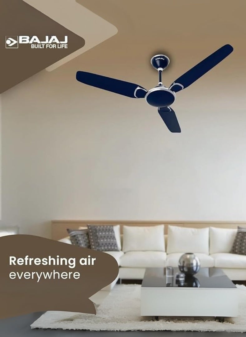 بجاج مروحة سقف عصرية 14EE 1400 مم - تشطيب أزرق سماوي أنيق، أداء عالي السرعة، كفاءة في استهلاك الطاقة، محرك ذو كرتين مزدوجتين، تدفق هواء واسع للمنازل والمكاتب - Image 5