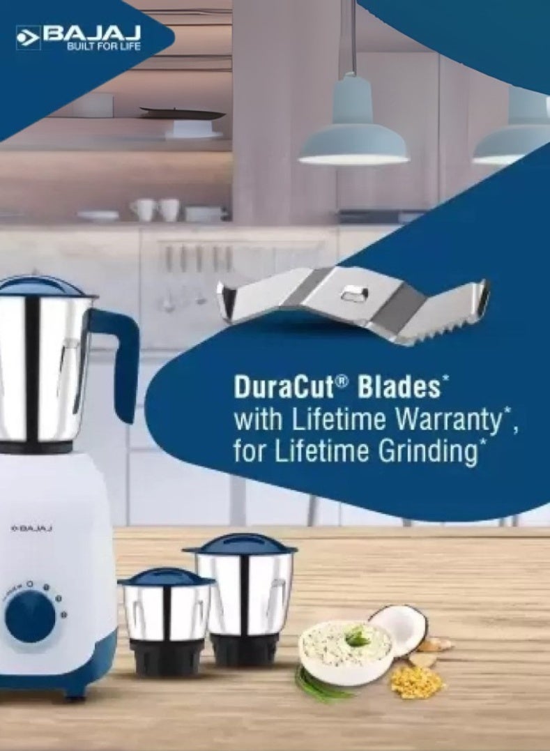 بجاج خلاط ومطحنة نينجا سيريز نوتش، تشطيب أزرق فرنسي أنيق، 3 أوعية متعددة الاستخدامات مع شفرات من الفولاذ المقاوم للصدأ، تحكم بسرعة 3 مع وظيفة النبض، حماية من الحمل الزائد - Image 3