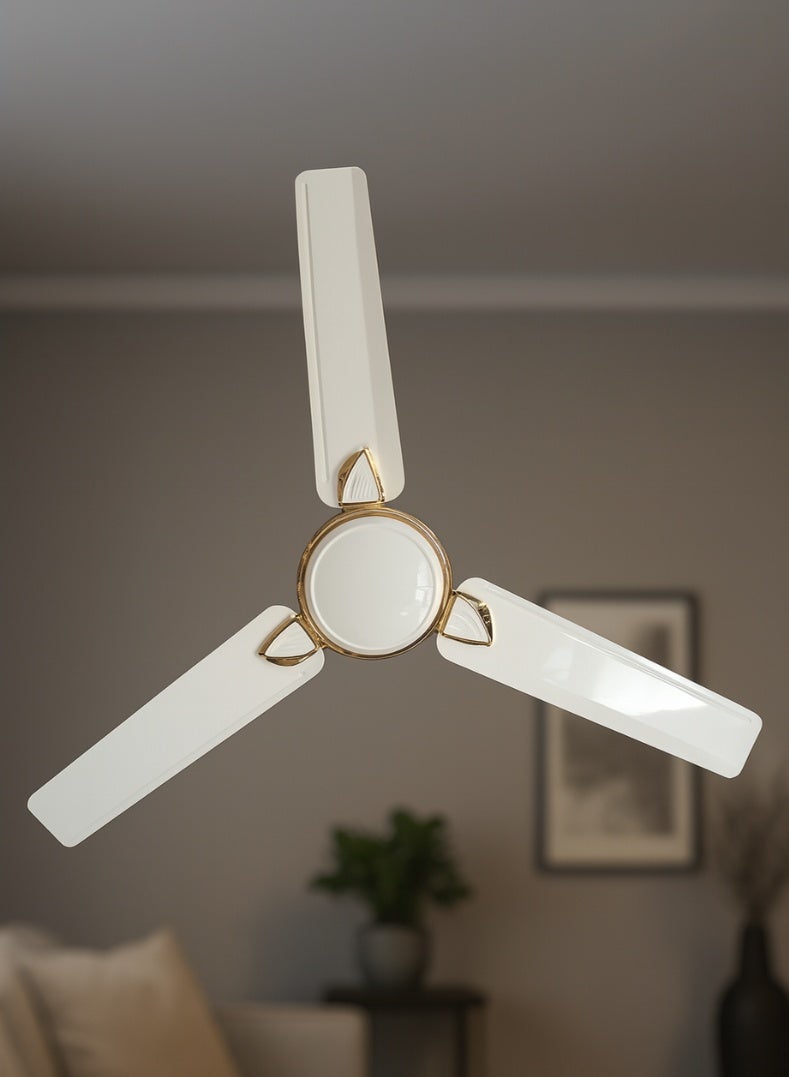 بجاج مروحة سقف دوراتو ديكو 12S1 بسرعة عالية 1200 مم بتشطيب أبيض زخرفي، توصيل هواء قوي، محرك موفر للطاقة وتصميم أنيق - Image 5