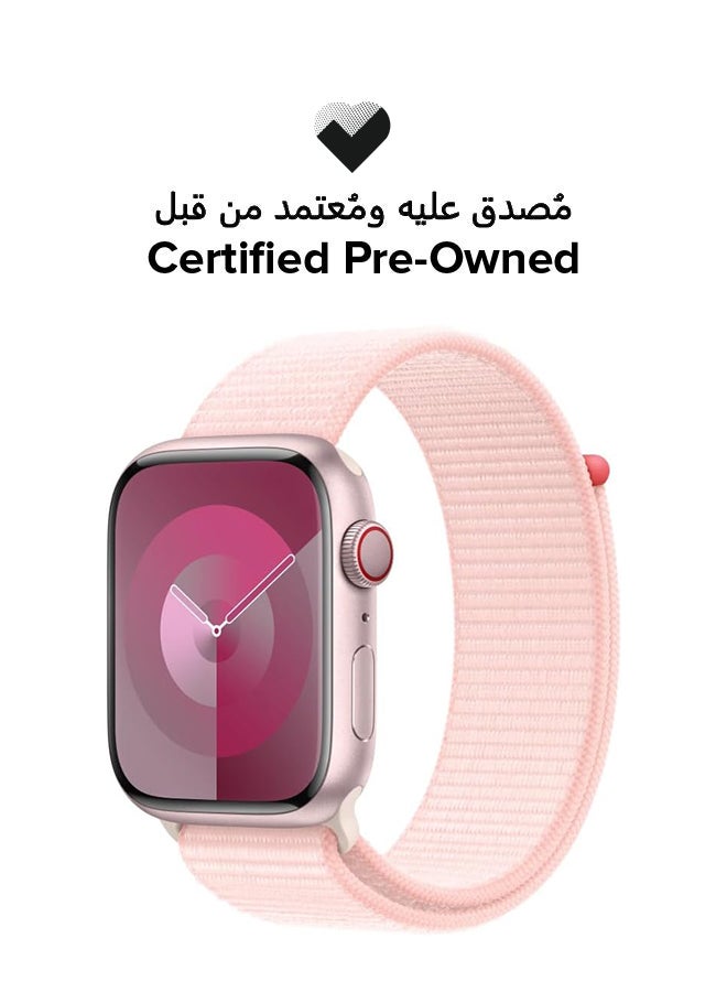 Apple Certified Pre Owned - 45mm Light Pink Sport Loop Watch Band Strap - Light Pink - Image 1