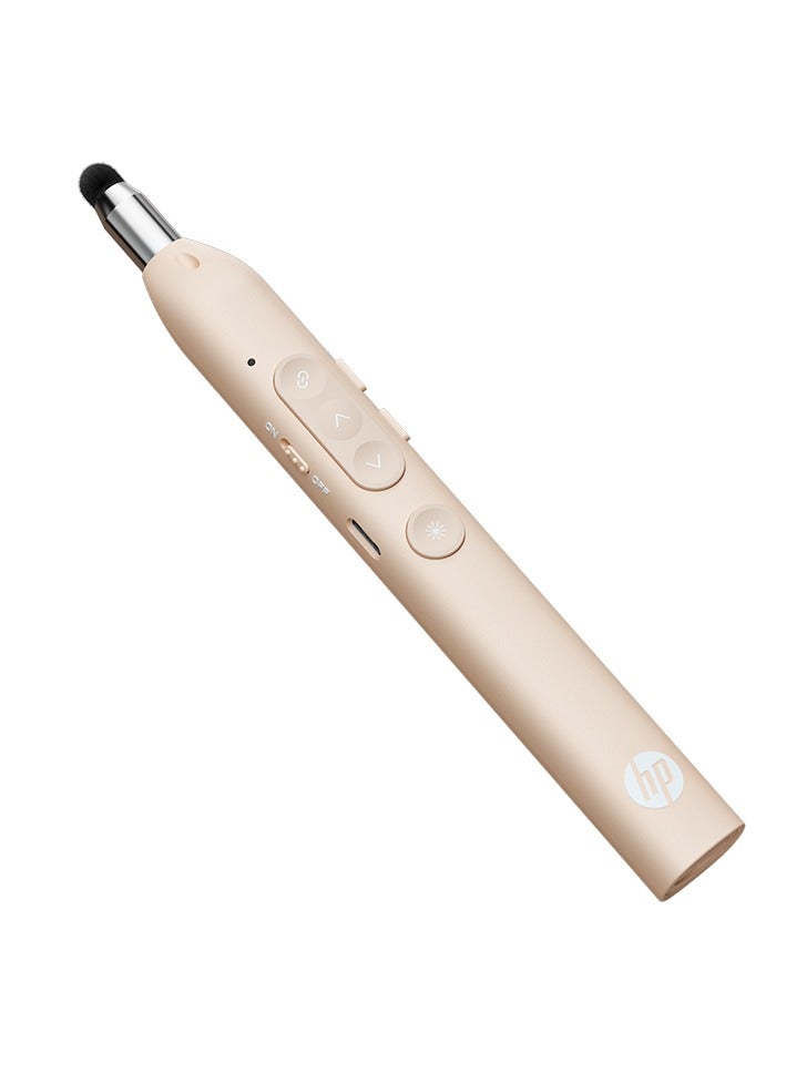 HP جهاز تحكم عن بُعد لاسلكي SS232 مع مؤشر ليزر أحمر، جهاز تحكم قابل لإعادة الشحن من نوع C لبرنامج PowerPoint، عصا تعليمية قابلة للتمديد وقلم لمسة، مقدم PPT متعدد الوظائف للفصول الدراسية والمكتب - Image 2