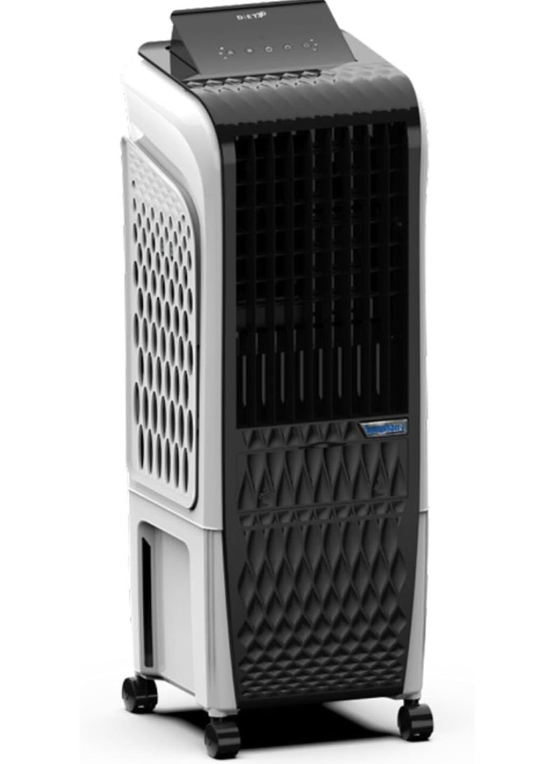 SYMPHONY Portable Tower Air Cooler For Home, Office with 3-Side Honeycomb Pads, Pop-Up Touchscreen, i-Pure Technology and Low Power Consumption, Black – 1-year Warranty Diet 3D 20i White/Balck - Image 1