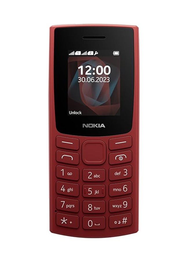 NOKIA Renewed - 106  Single SIM Keypad Phone - Red - Image 2