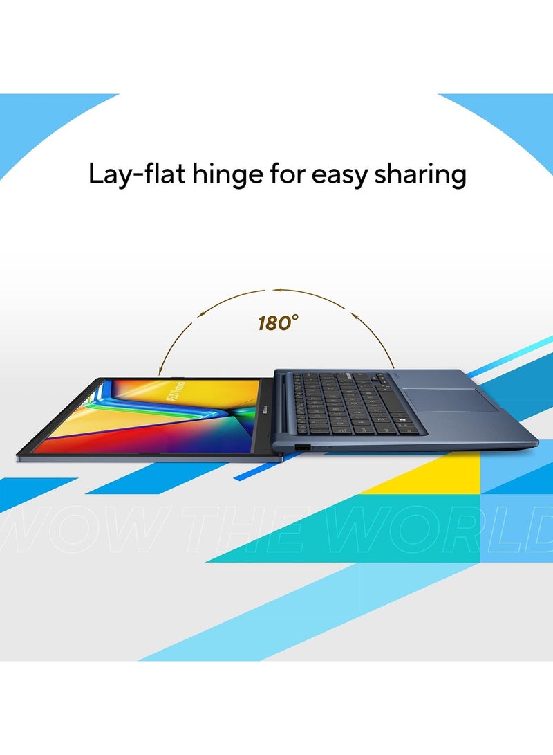 أسوس (Upgraded Version) Vivobook 14 Laptop – 14" FHD Display, Intel Core i5-1334U (13th Gen) 16GB DDR4 RAM, 1TB SSD, Intel Iris Xe Graphics, Windows 11 Home, M365 Basic (1Year) / Office 2024 English Quite Blue English Quite Blue - Image 4