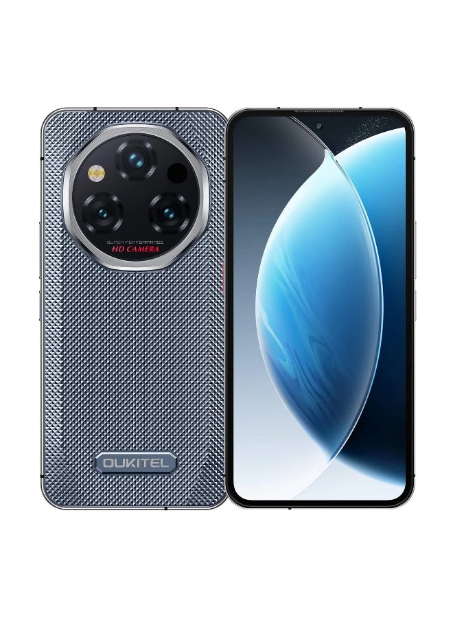 أوكيتل هاتف WP210 5G المتين بشاشة 6.7 بوصة FHD+ وبطارية كبيرة 8800 مللي أمبير وكاميرا 108 ميجابكسل أندرويد 15 (12 جيجابايت + 512 جيجابايت NFC) - رمادي - Image 1