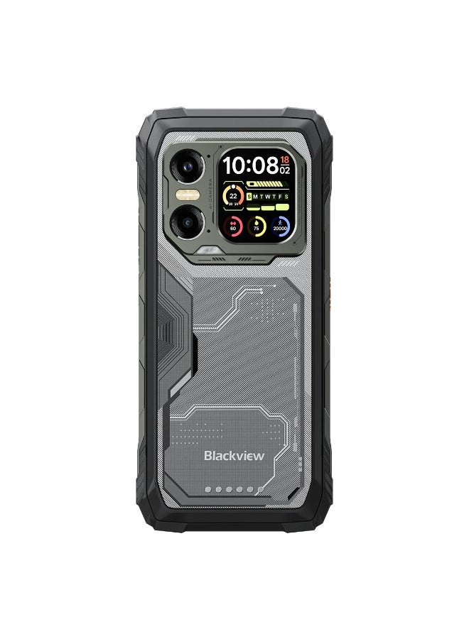Blackview XPLORE 1 6.78" 120Hz Main & 2.01" Secondary Display 16+512GB 20000mAh 170LM Flashlight 5G AI Rugged Phone - Black - Image 3